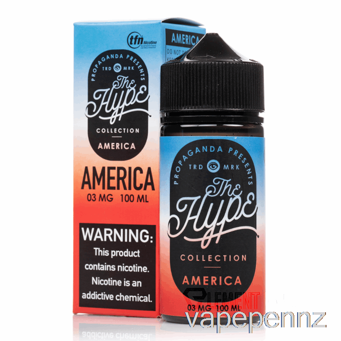 Hype - America - Propaganda E-Liquids - 100mL 3mg VAPE NZ